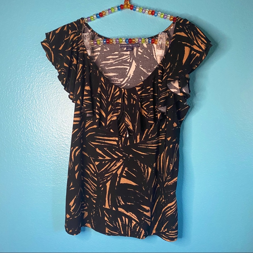 American Living V-neck blouse